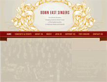 Tablet Screenshot of downeastsingers.org